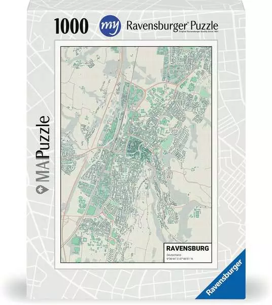 Ravensburger my MAPuzzle - 1000 Teile in Pappschachtel