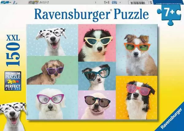 Kinderpuzzle ab 7 Jahren - Witzige Hunde - 150 Teile