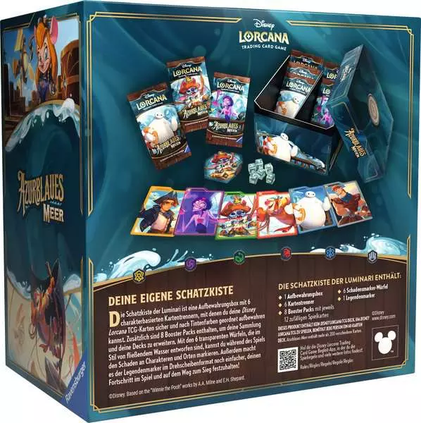 Disney Lorcana: Azurblaues Meer - Schatzkiste der Luminari (Deutsch) - Trove Pack