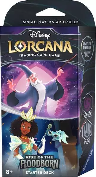 Disney Lorcana: Aufstieg der Flutgestalten - Starter Deck Amethyst und Stahl (Englisch)