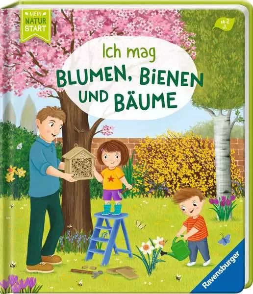 Ich mag Blumen. Bienen und Bäume