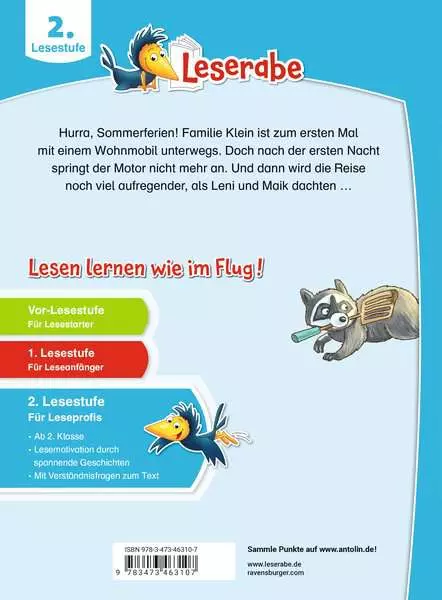 Leserabe 2. Lesestufe - Unsere verrückten Camping-Ferien