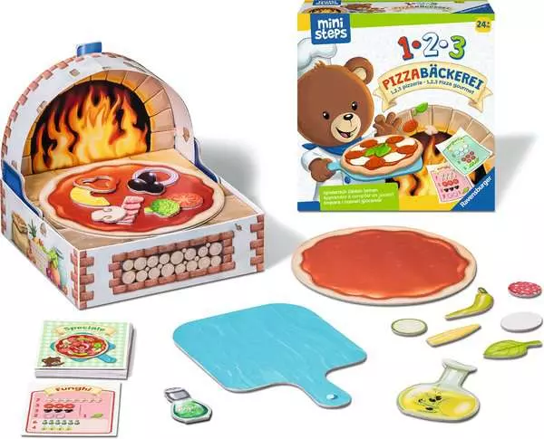 1 2. 3 Pizzabäckerei - Kinderspiel ab 2 Jahren
