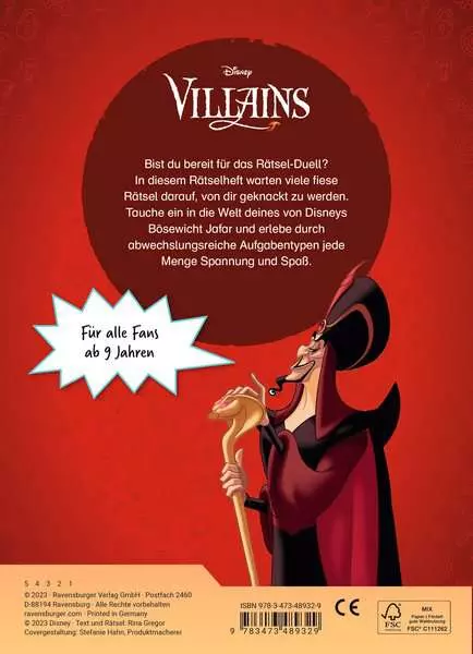 Disney Villains - Fiese Rätsel mit Jafar