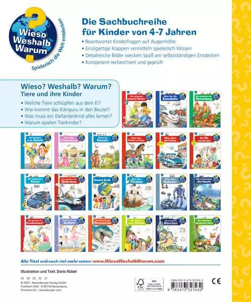 Ravensburger Wieso? Weshalb? Warum?. Band 33 - Tiere und ihre Kinder