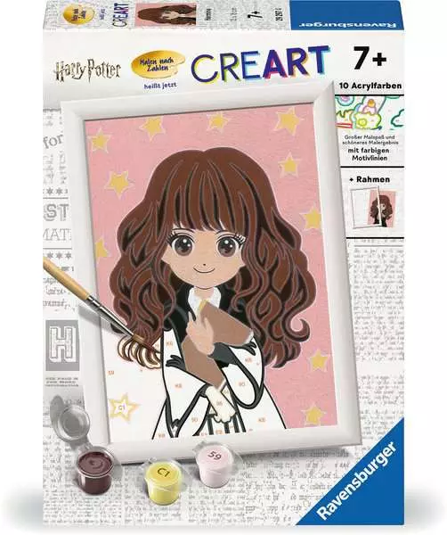 CreArt Hermine - Malen nach Zahlen für Kinder ab 7 Jahren