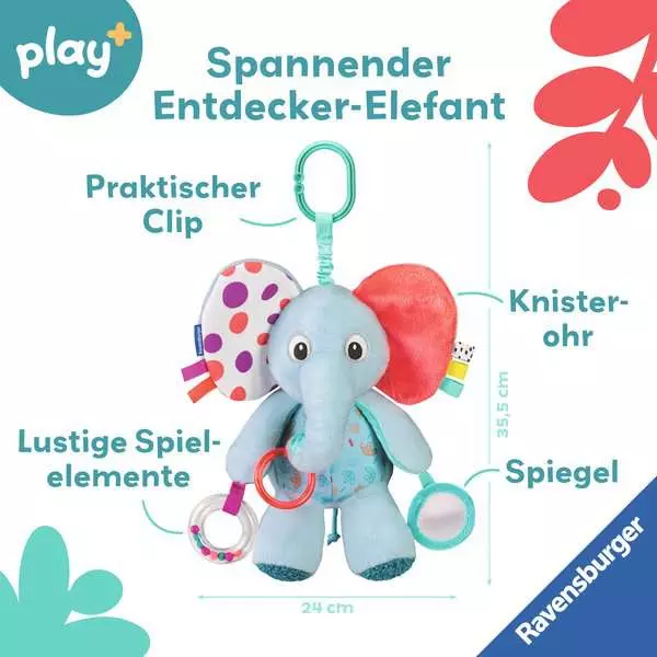 Entdecker-Elefant - Babyspielzeug ab 0 Monaten