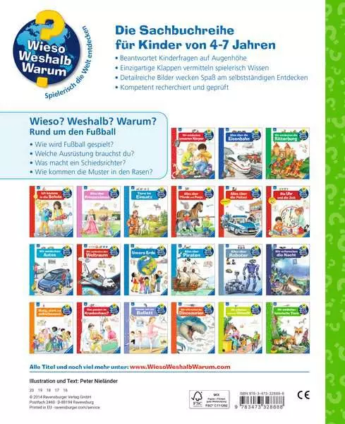 Ravensburger Wieso? Weshalb? Warum?. Band 35 - Rund um den Fußball