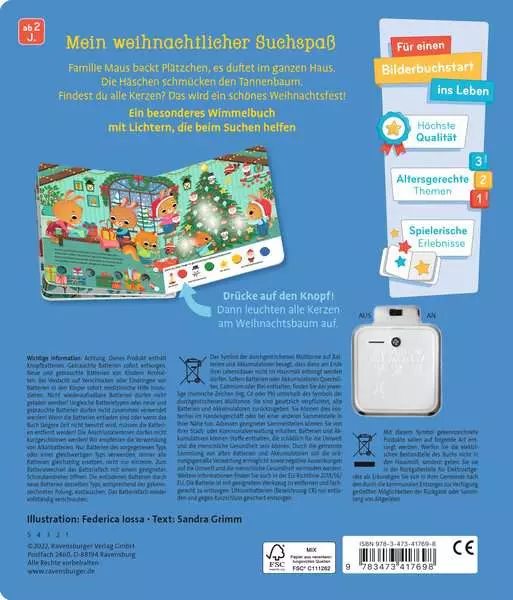 Mein großes Lichter-Wimmelbuch: Weihnachten