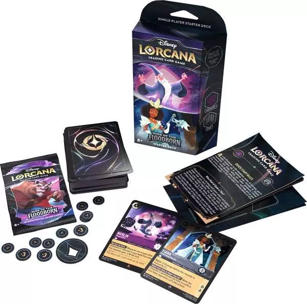 Disney Lorcana: Aufstieg der Flutgestalten - Starter Deck Amethyst und Stahl (Englisch)