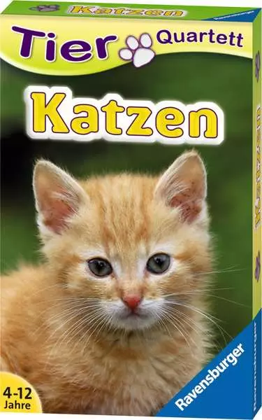 Tierquartett Katzen - Kartenspiel ab 4 Jahren