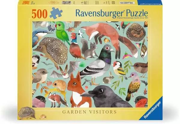 Puzzle 500 Teile - Gartenbesucher
