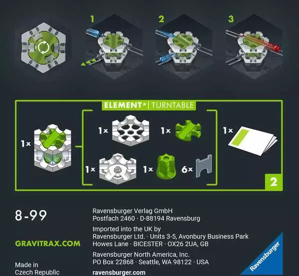 Element Turntable - Kugelbahn-Erweiterung für Kinder ab 8 Jahren