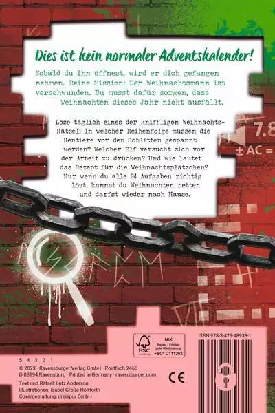 Ravensburger Exit Room Rätsel: Adventskalender