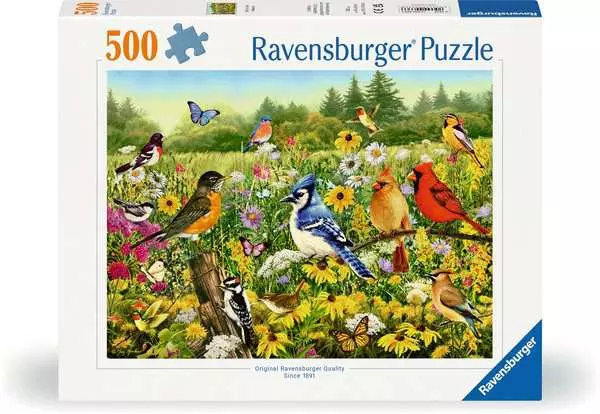 Puzzle 500 Teile - Vogelwiese