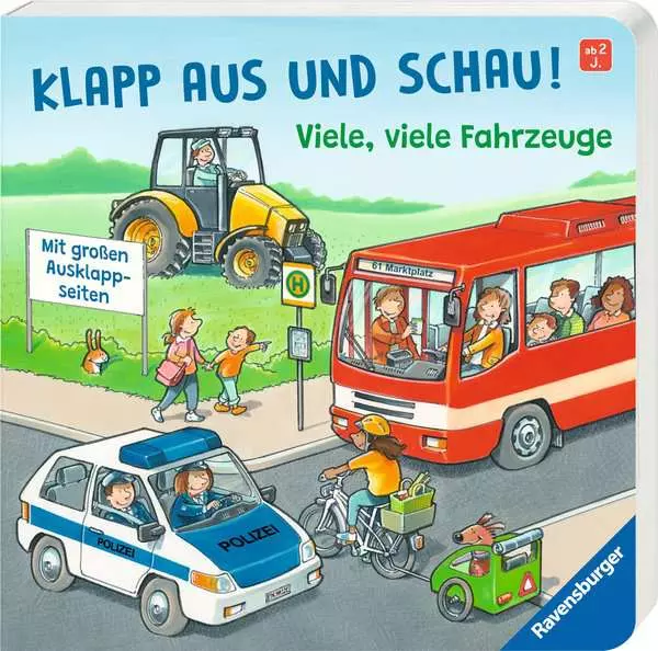 Klapp aus und schau! Viele. viele Fahrzeuge