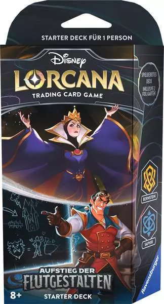Disney Lorcana: Aufstieg der Flutgestalten - Starter Deck Bernstein und Saphir (Deutsch)