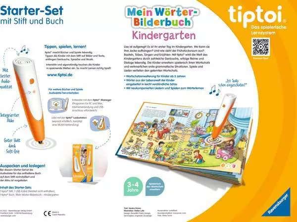 Starter-Set: Stift und Wörter-Bilderbuch Kindergarten
