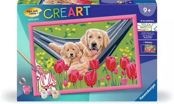 CreArt Kuschelpause - Malen nach Zahlen für Kinder ab 9 Jahren