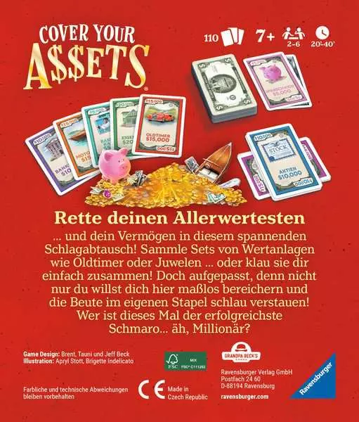 Cover your Assets - Kartenspiel ab 7 Jahren