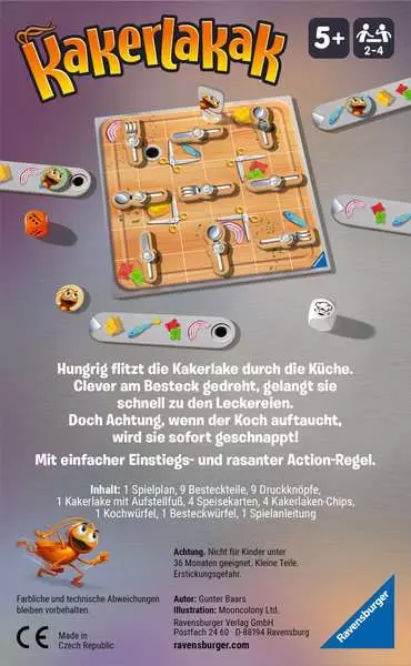 Kakerlakak - Reisespiel ab 5 Jahren