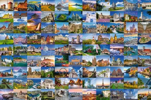 Puzzle 3000 Teile - 99 Beautiful Places in Europe