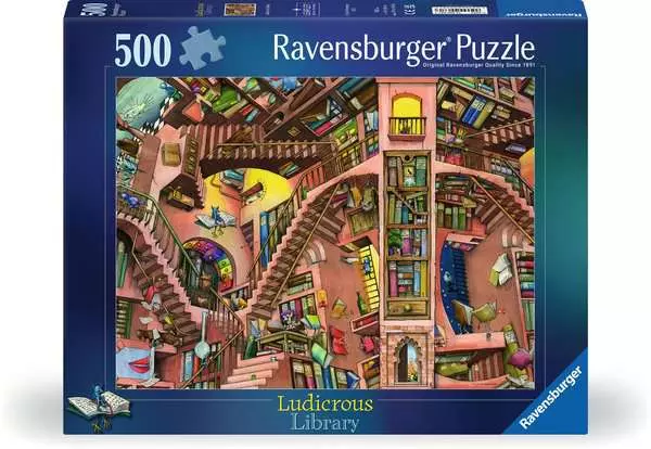 Puzzle 500 Teile - Ludicrous Library