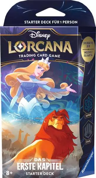 Disney Lorcana Trading Card Game: Das Erste Kapitel - Starter Deck Saphir und Stahl (Deutsch)