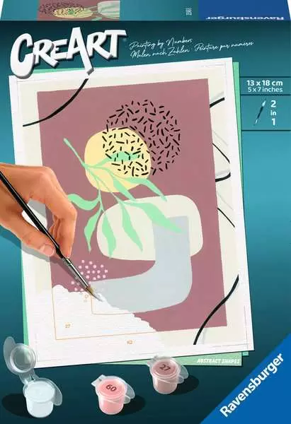 CreArt Abstrakte Formen - Malen nach Zahlen für Erwachsene
