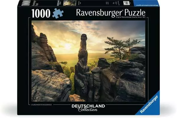 Puzzle 1000 Teile - Erleuchtung - Elbsandsteingebirge