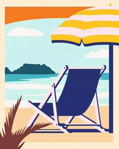 CreArt Am Strand - Malen nach Zahlen für Erwachsene