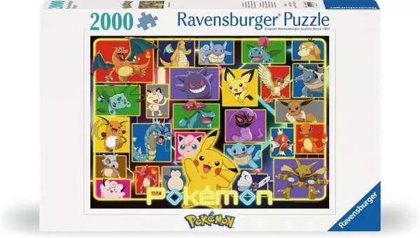 Puzzle 2000 Teile - Leuchtende Pokémon