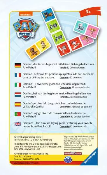 Paw Patrol: Domino - Reisespiel ab 3 Jahren