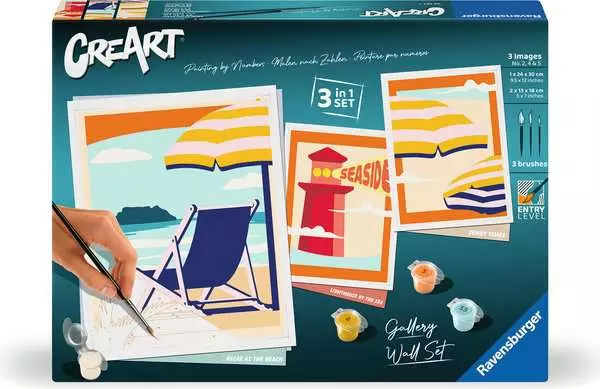 CreArt Am Strand - Malen nach Zahlen für Erwachsene