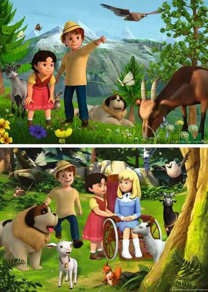 Kinderpuzzle ab 4 Jahren - Heidi's Abenteuer - 24 Teile