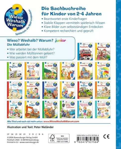 Ravensburger Wieso? Weshalb? Warum? junior. Band 16 - Die Müllabfuhr