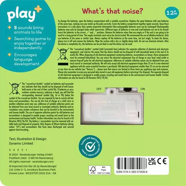 Play+ Mein allererstes Soundbuch Play+ Shh .. Who's there? Jungle Animals - ab 12 Monate