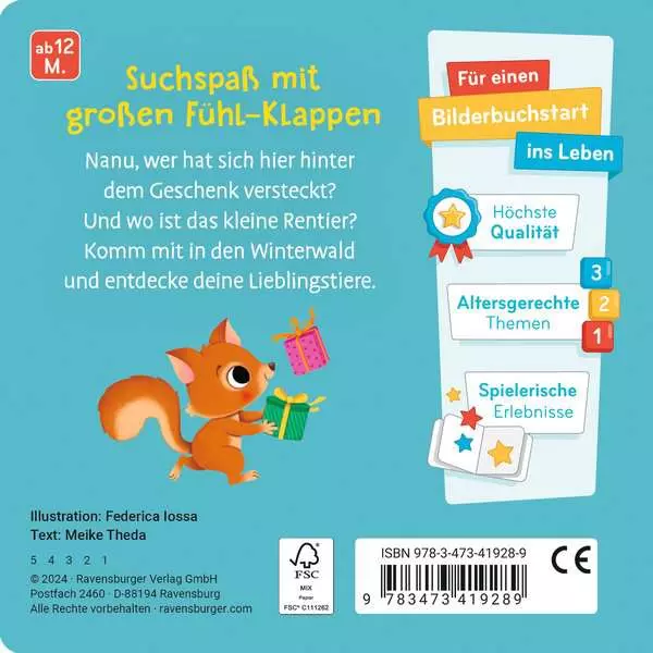 Wo bist du. kleines Rentier?