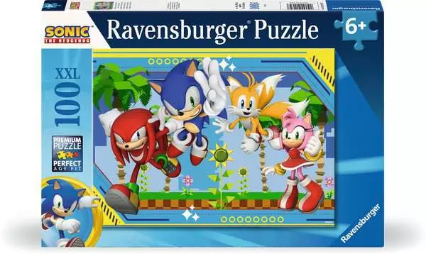 Kinderpuzzle ab 6 Jahren - Nichts kann Sonic aufhalten - 100 Teile