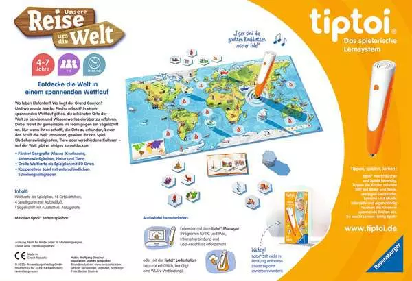 Unsere Reise um die Welt - Lernspiel ab 4 Jahren