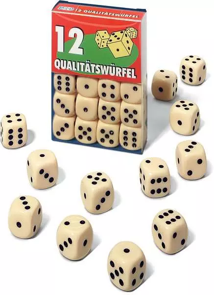 12 Qualitätswürfel - Würfelspiel ab 8 Jahren