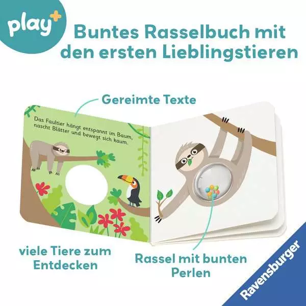 Play+ Schütteln rasseln. spielen Erste Tiere - ab 6 Monate