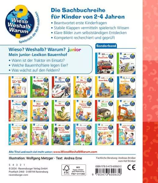 Ravensburger Wieso? Weshalb? Warum? junior - Mein junior-Lexikon: Bauernhof
