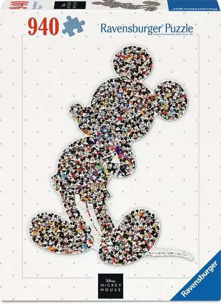 Puzzle 940 Teile - Shaped Mickey