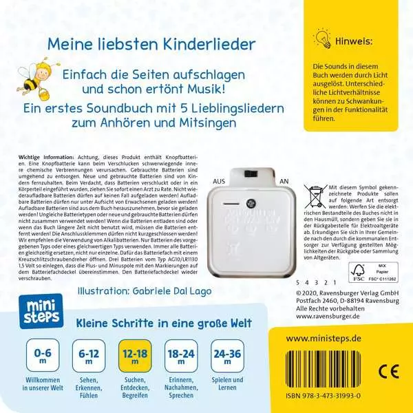 ministeps: Hör rein. sing mit! Erste Kinderlieder zum Anhören