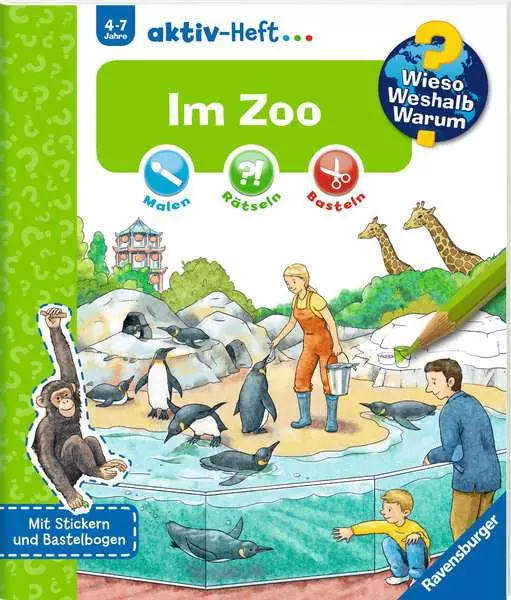 Ravensburger Wieso? Weshalb? Warum? aktiv-Heft - Im Zoo