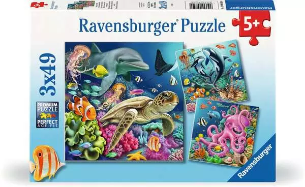 Kinderpuzzle ab 5 Jahren - Bezaubernde Unterwasserwelt - 49 Teile