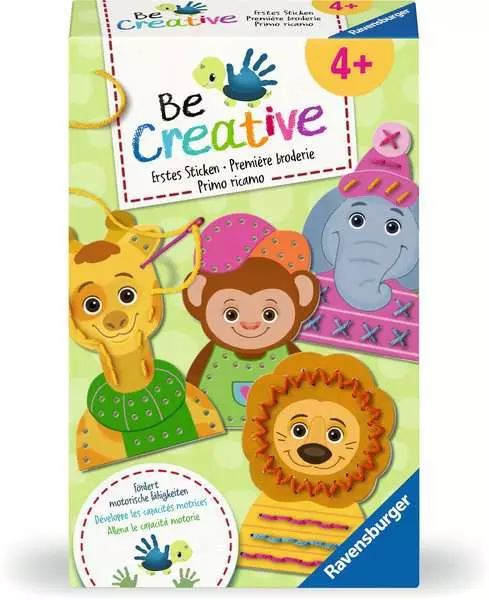 BeCreative Mini - Erstes Sticken - Bastelset für Kinder ab 4 Jahren