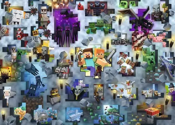 Puzzle 1000 Teile - Minecraft Mobs
