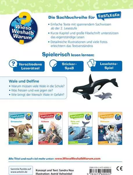 Ravensburger Wieso? Weshalb? Warum? Erstleser. Band 3 - Wale und Delfine